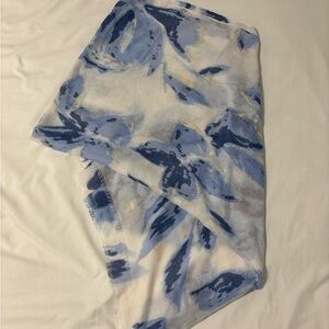 Lulla Collection Blue and White Floral Scarf